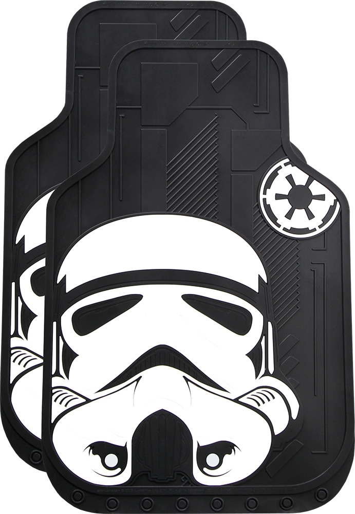 Stormtrooper Star Wars 2-Pc Universal Front Slush Floor Mats - Click Image to Close